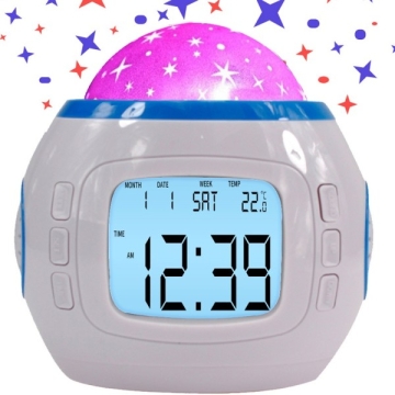 Timess闹钟 音乐星空万年历钟UI-1038